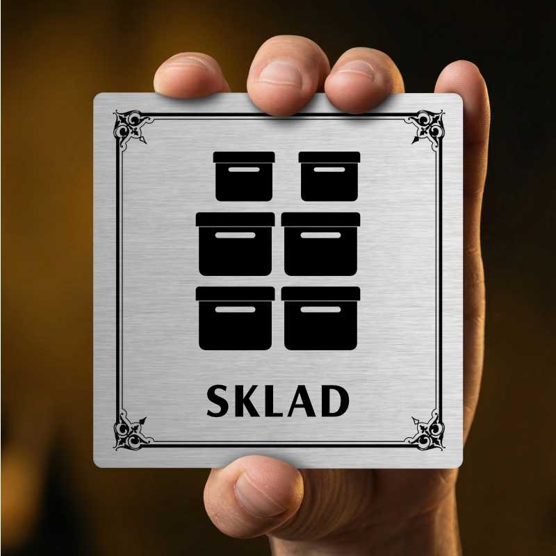 Sklad, 100x100mm, stříbrná, Kansas